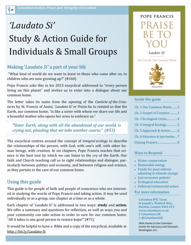Front Cover of Laudato Si' Study Guide