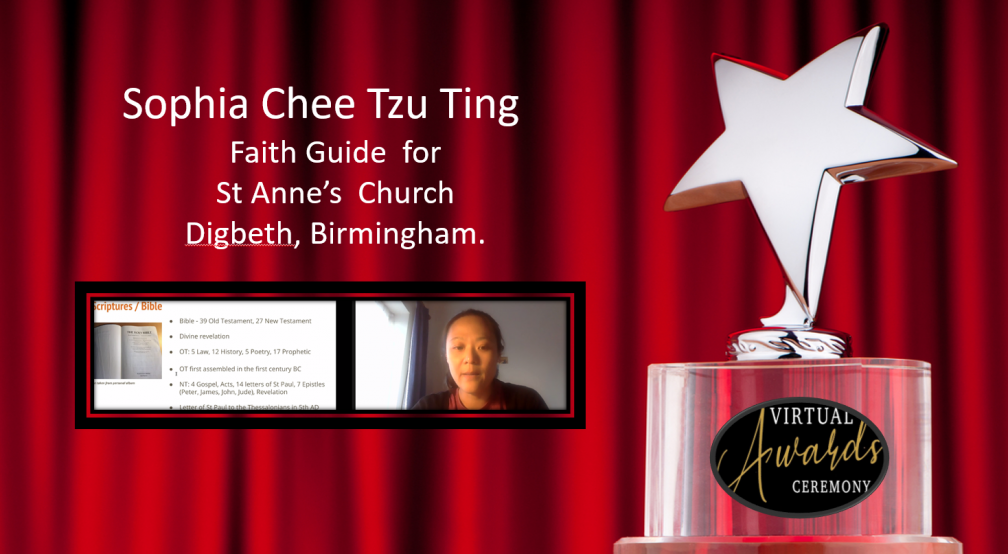 Sophia and her Faith Guiding award