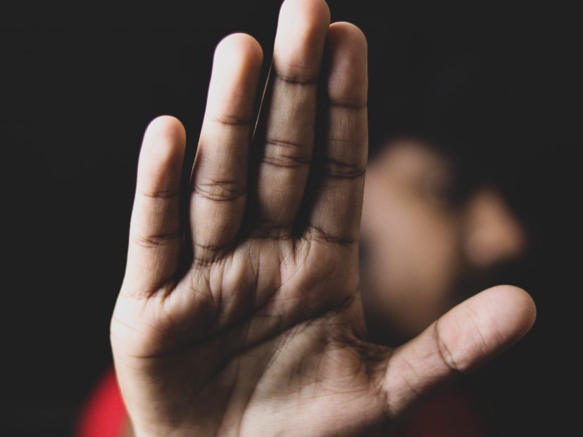 hand up signalling stop