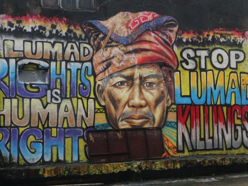 colourful painting protesting