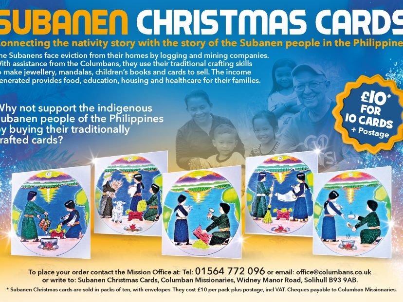 Christmas card advert