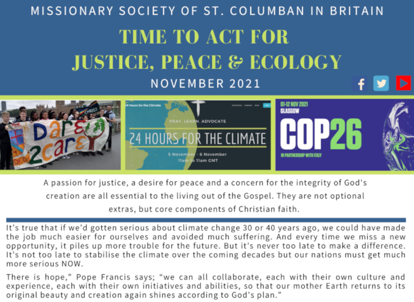 front cover of campaigns sheet