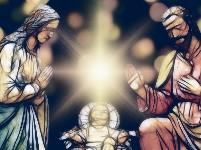 Mary Joseph and Jesus