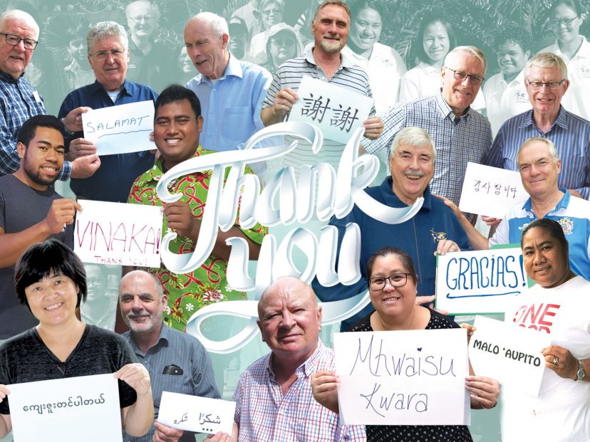 collage of thank you signs