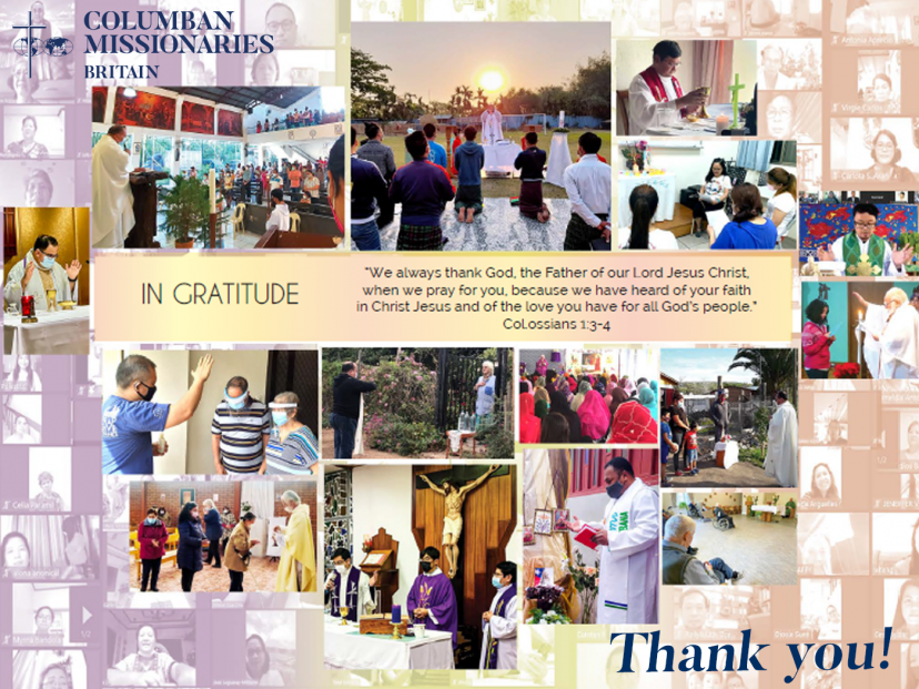 collage of Columban mission from all over the world