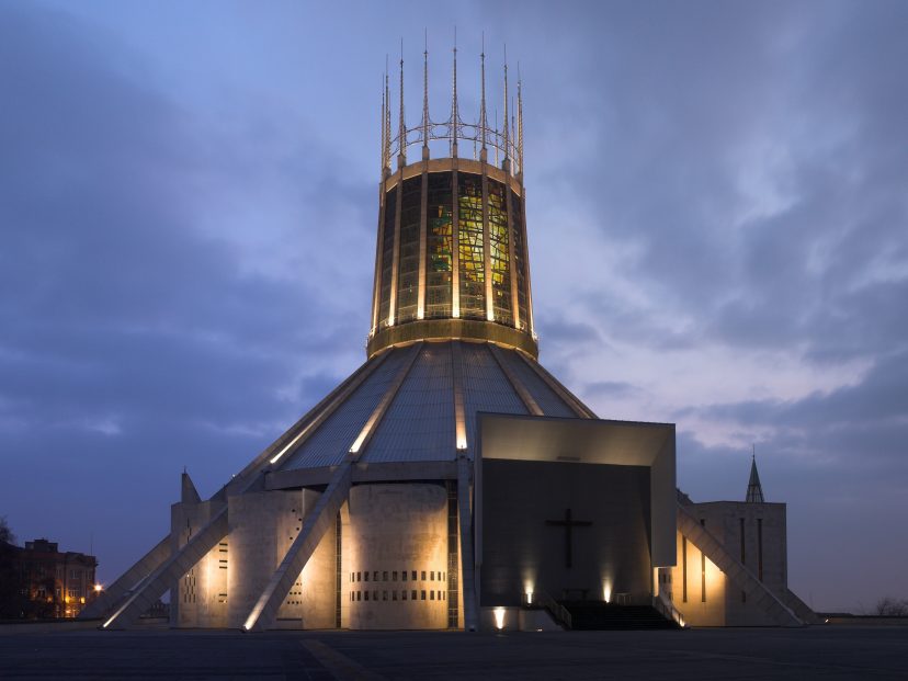 Liverpool Cathedral at dusk