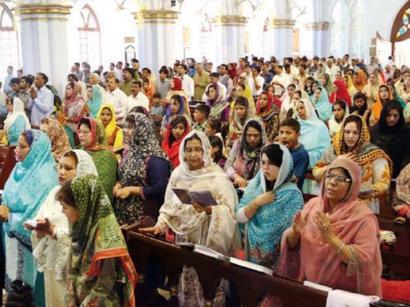 Church full on Easter Sunday