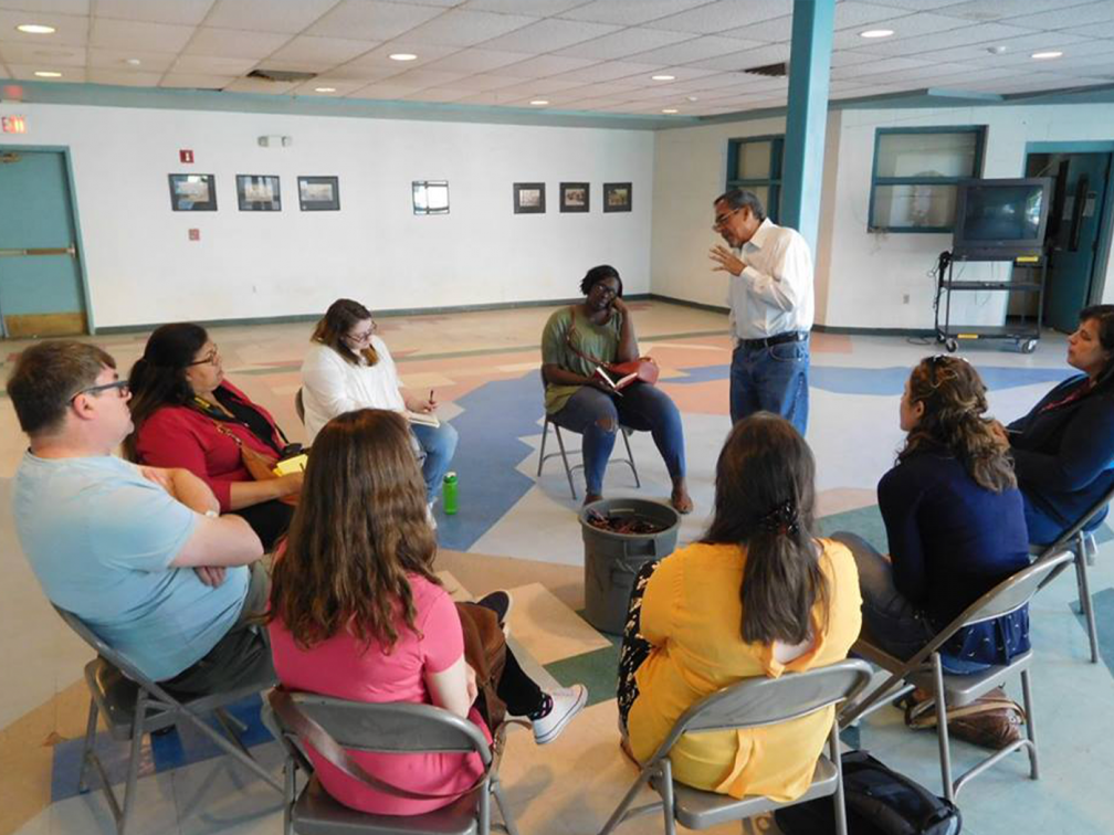 group discussion and talk from Carlos