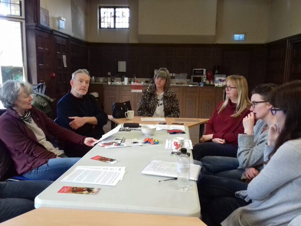 discussion in board room