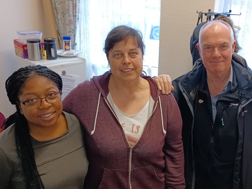 group looking at camera