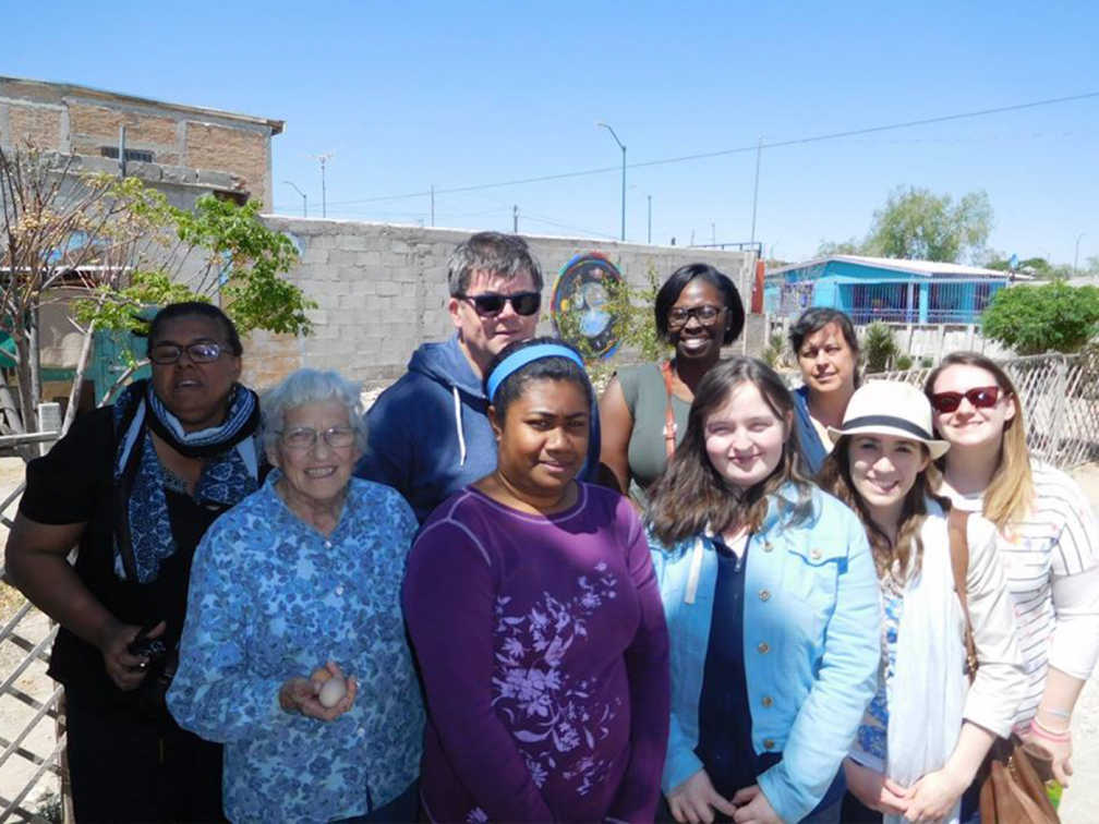 group look at camera and smile
