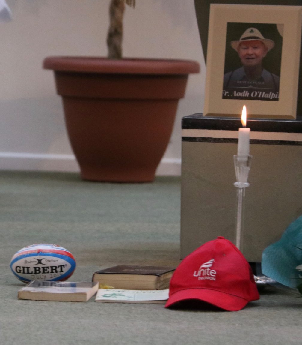 unite hat at altar