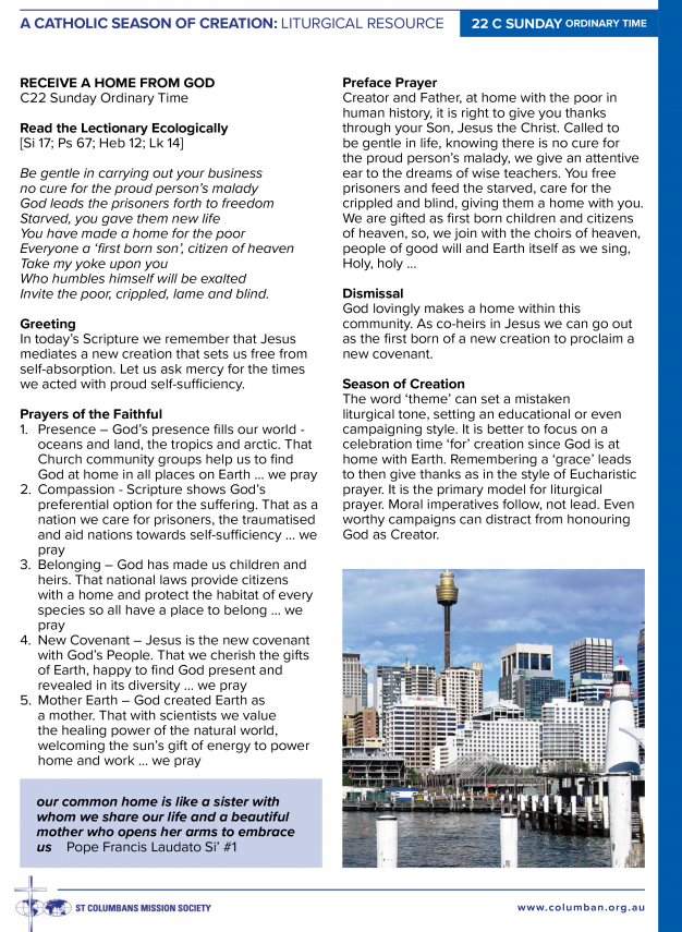 A Catholic Season of Creation Resource, Year B