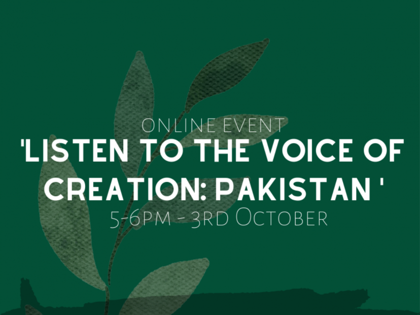 Listen to the Voice of Creation: Pakistan Zoom invite