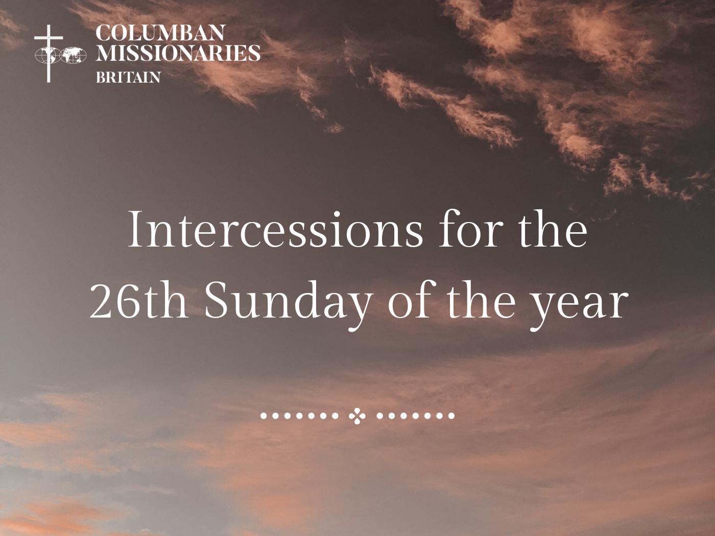 Download prayers of intercession for the 26th Sunday of the year