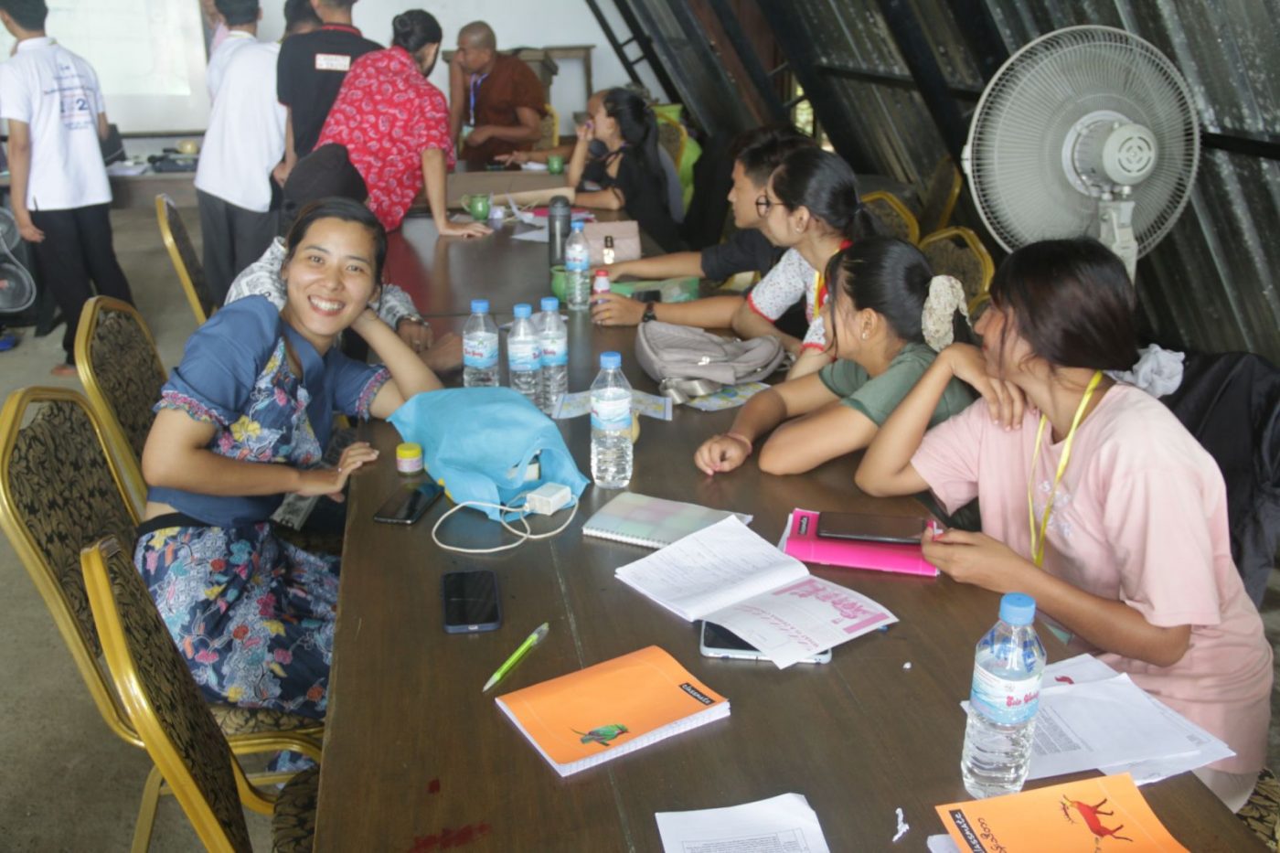 students in a session