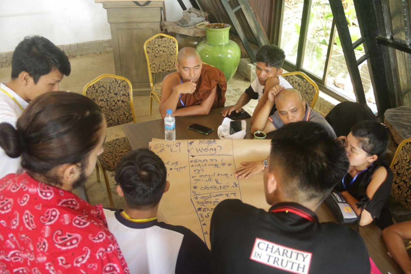 Students from different faith learn together during one of the sessions