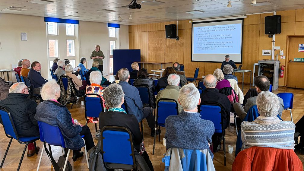 Ellen during her presentation