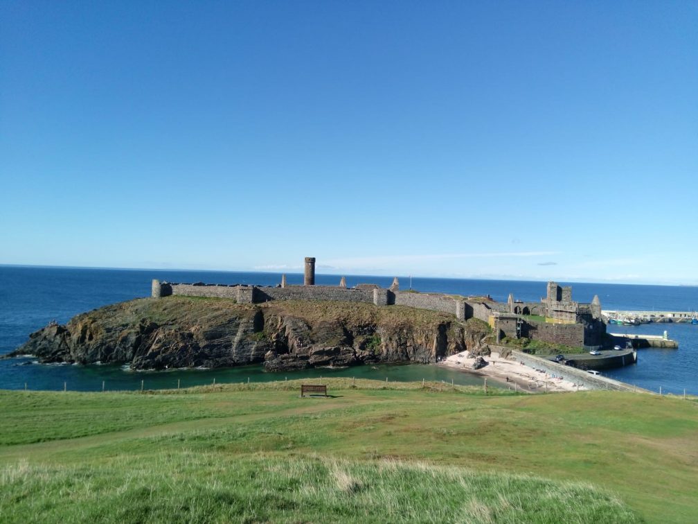 Remains of the ancient castle and cathedral of Peel