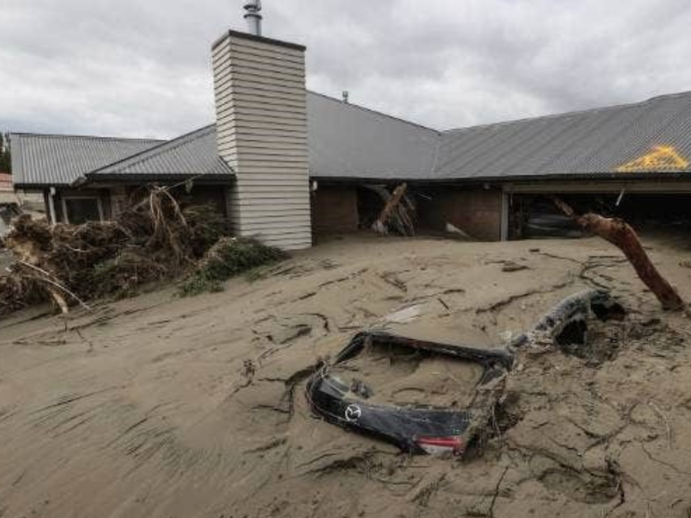 aftermath of a cyclone in New Zealand