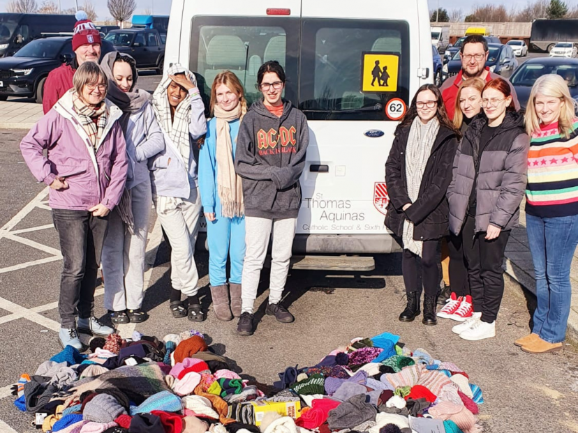 James and young people in Calais