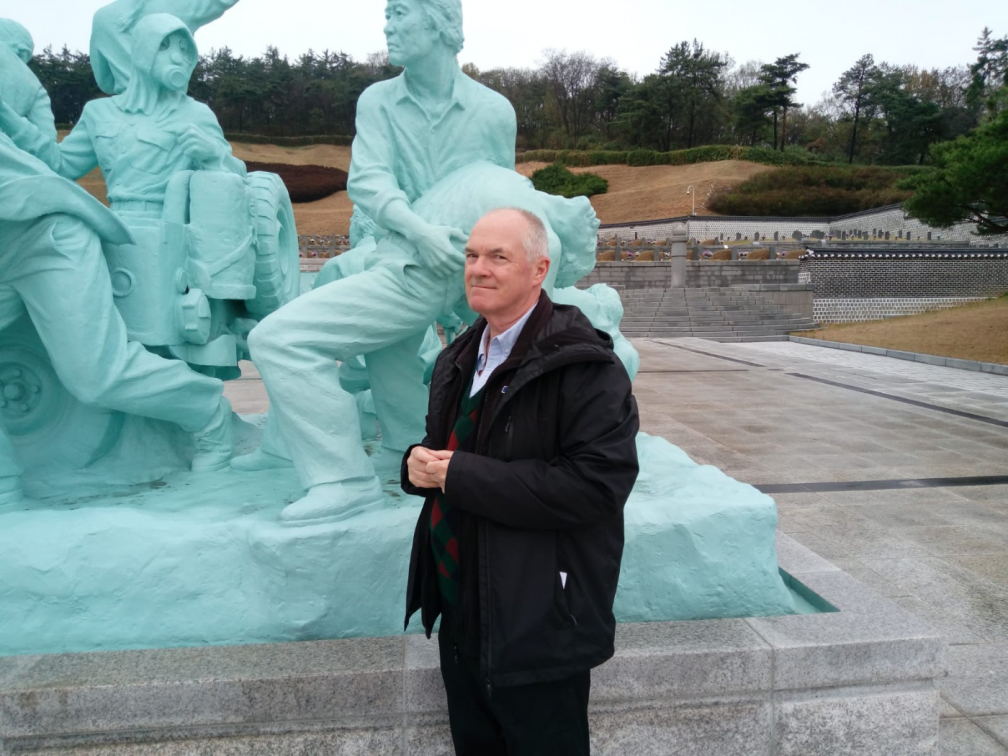 John Boles at the 18th May National Cemetery Memorial in Gwangju
