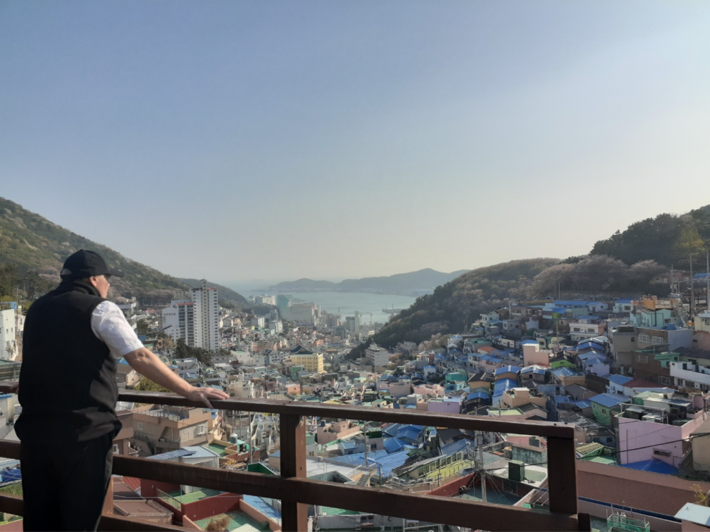 Fr. John Boles overlooking Gamcheon