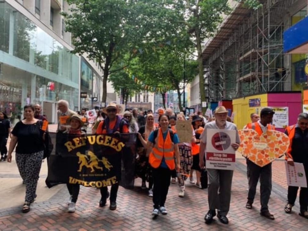 Columban team support a Refugee Week march in Birmingham in June