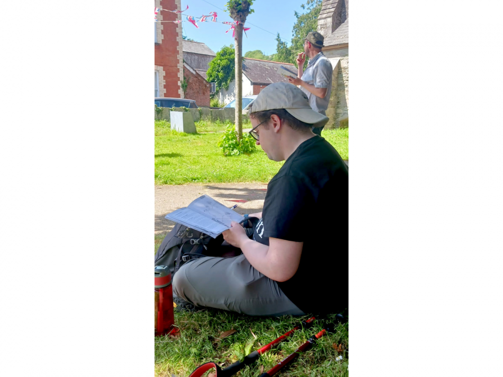Jack at St. Bartholomew's Church, Lostwithiel