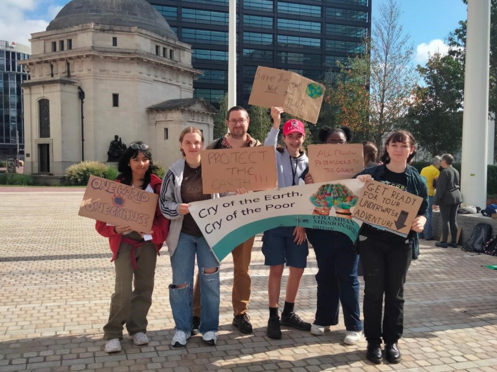 James Trewby supporting 'Fridays for the Future' in Birmingham on 15 September