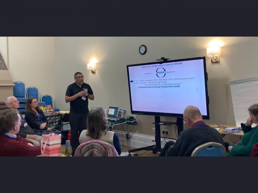 Mauricio Silva at the annual Christians Aware Conference 2024, Hinsley Hall