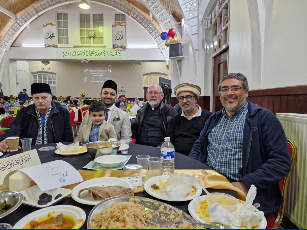 Fr. John Collins and Mauricio Silva at the AMC Mosque