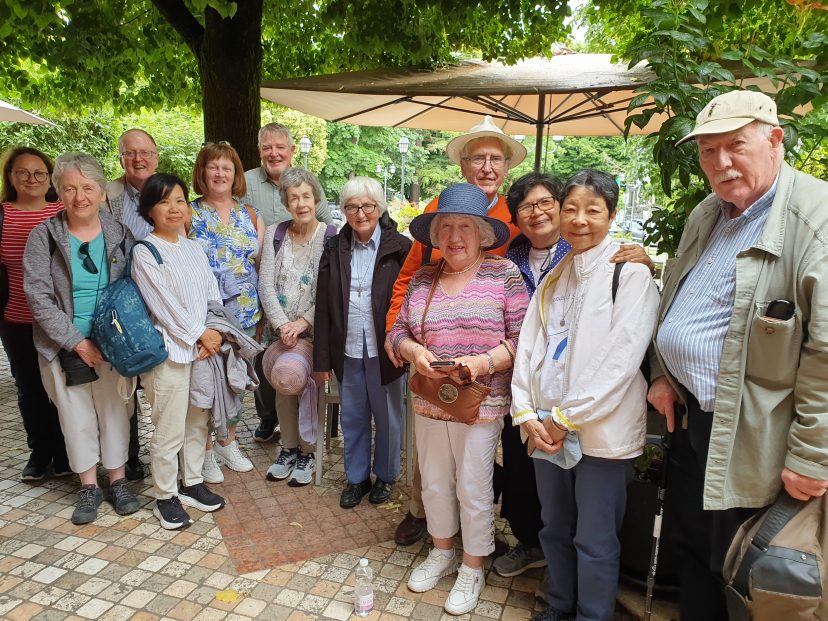Some of the pilgrim group on the last day in Bobbio