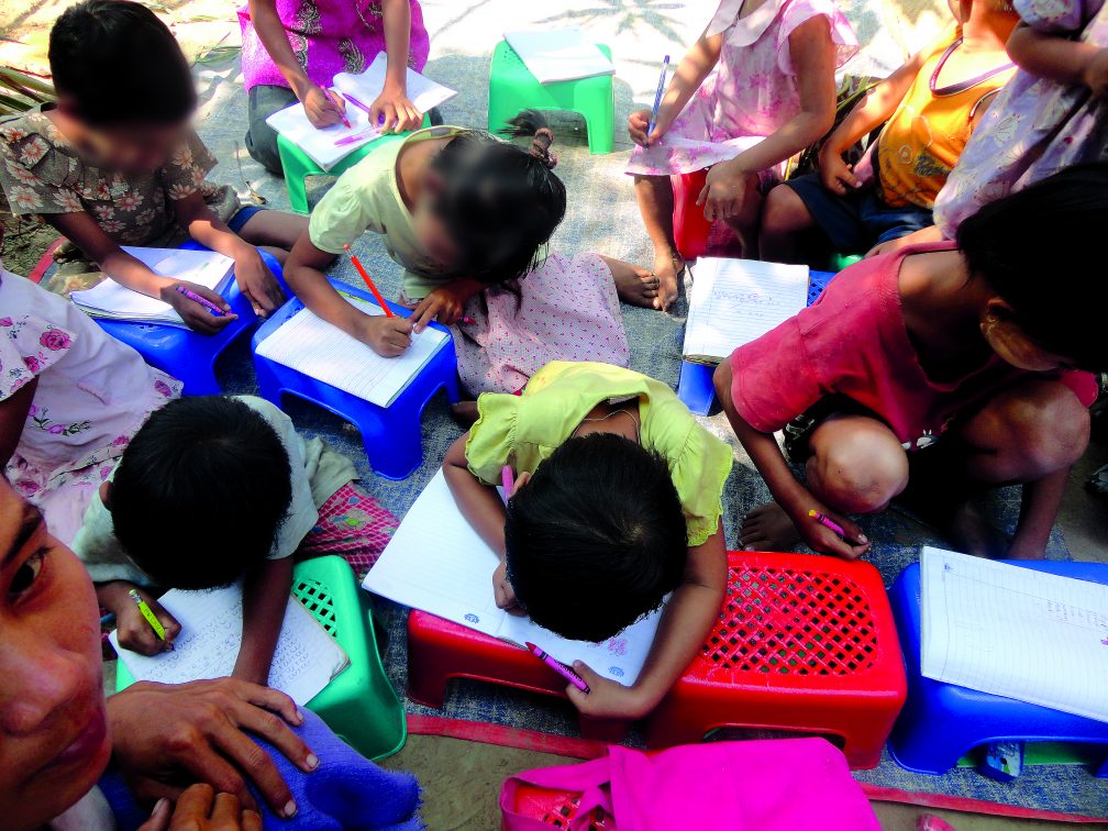 In 2003, Mary Man committed herself to providing education for the poverty-stricken children of Yangon's Wakein slums