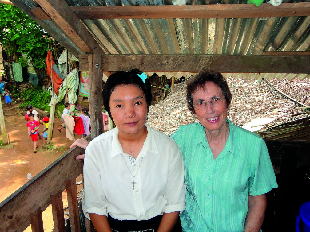 With a very generous donation from the Oblate Fathers in Inchicore, Dublin, Mary Man (left) began the Wakein Educational Centre. “Our goal was to give every child a nourishing snack before class and a substantial meal at 3pm before they went home,” explains Sr Kathleen Coyle (right).