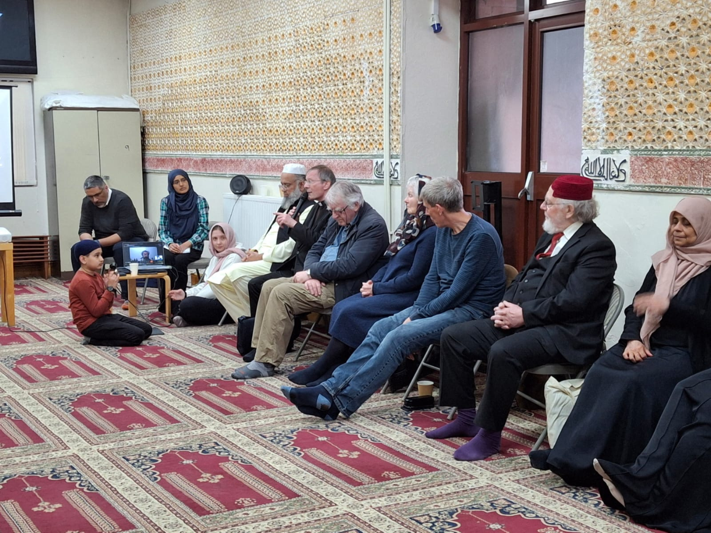 Bishop David Evans addressing the group