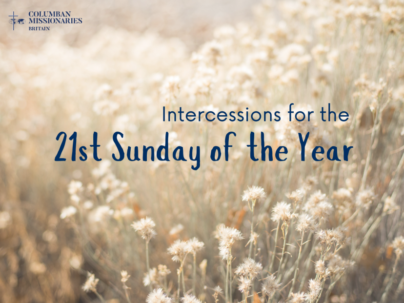 Intercessions for the 21st Sunday of the Year