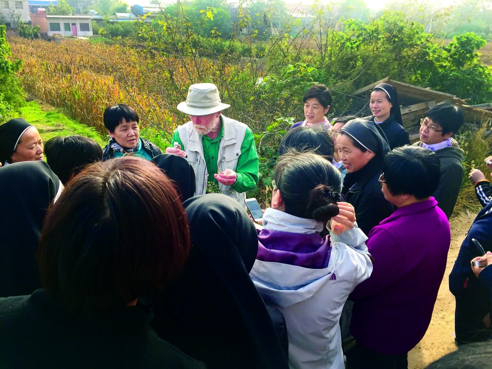 Dr John Feehan giving an ecology workshop in China in autumn 2018.