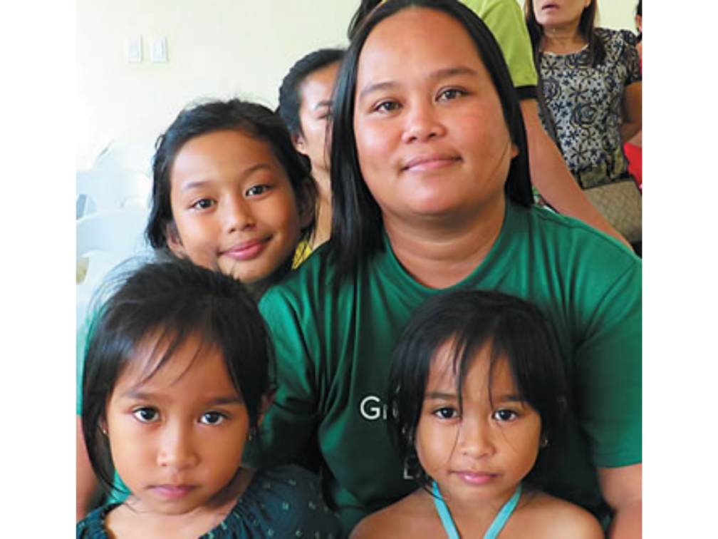 Juvelyn and the twins in 2019