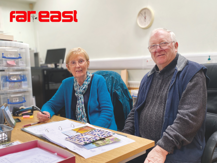 Columban Fr Pat Sayles who co-founded The Prayer Trust with Carol Beck 25 years ago. The charity has published over seven million booklets on a range of themes and topics.