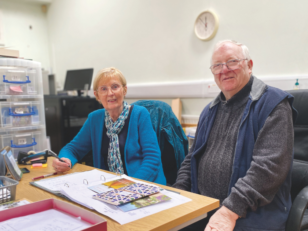 Columban Fr Pat Sayles who co-founded The Prayer Trust with Carol Beck 25 years ago. The charity has published over seven million booklets on a range of themes and topics