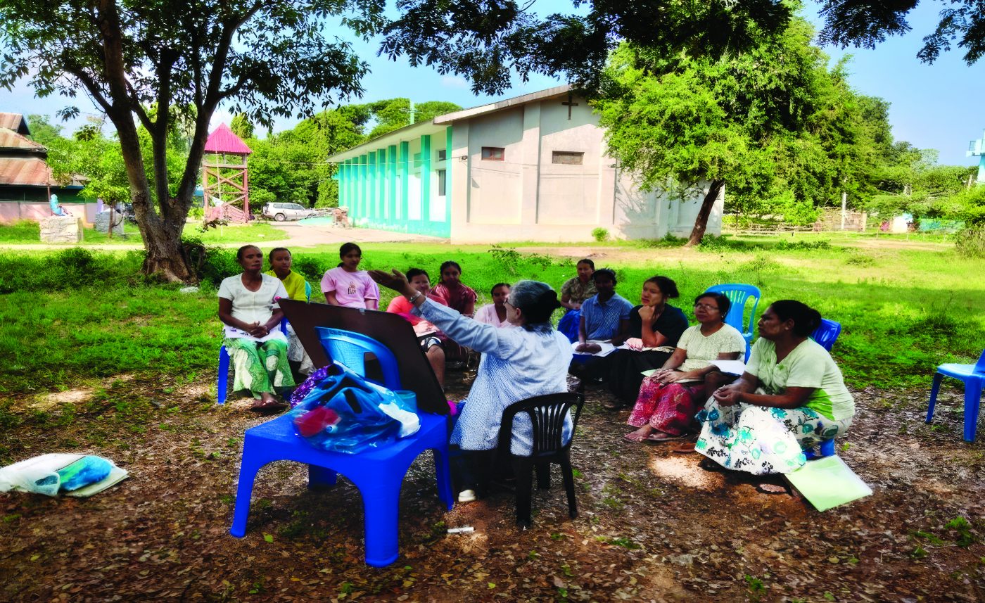 Villagers share their learning about care for the earth from Pope Francis’ ground-breaking encyclical, Laudato Si’