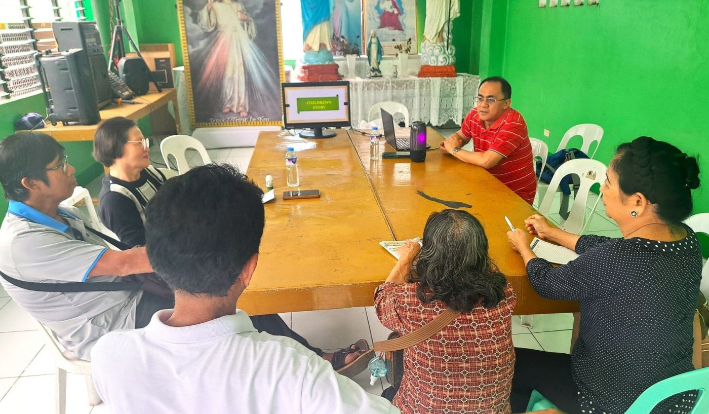Fr Jovito facilitating a recollection for our Misyon partners in Pagadian City, Zamboanga del Sur