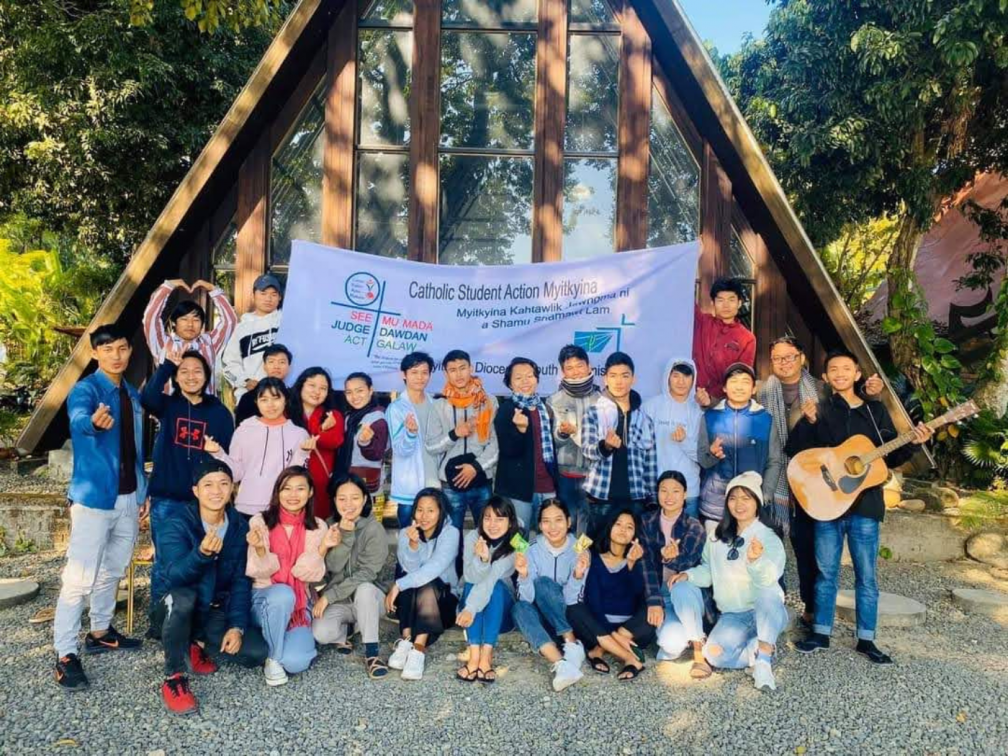 Members of the Catholic Students Action Myitkyina Committee leaders and members during the first CSAM Leaders Retreat and Leadership Camp