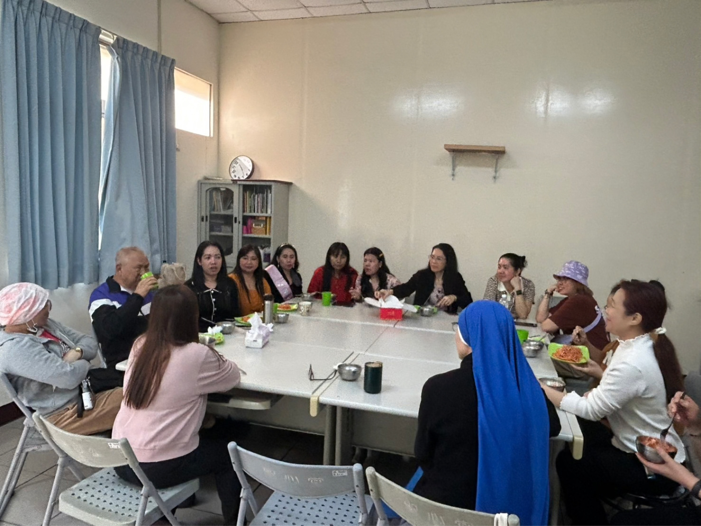 Larne with other caregivers during the Caregivers Monthly Gathering