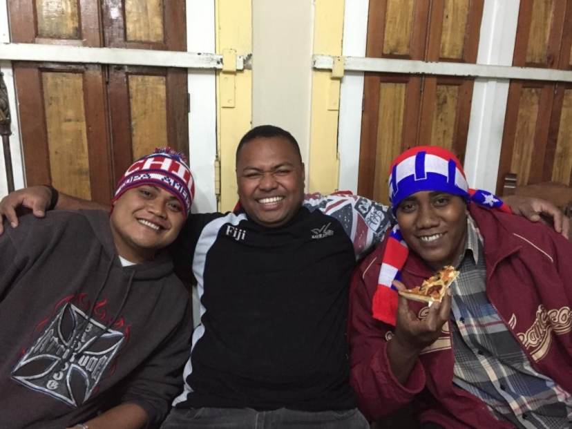 Fr. Teakare Betero, Fr. Martin Koroiciri, and Fr. Amini Ravuwai as seminarians in Chile in 2016