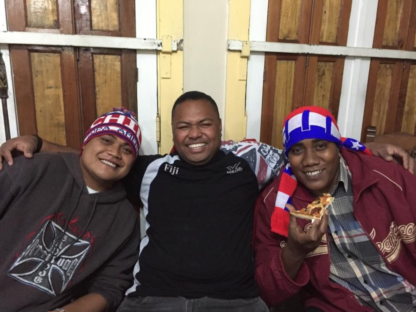 Fr. Teakare Betero, Fr. Martin Koroiciri, and Fr. Amini Ravuwai as seminarians in Chile in 2016