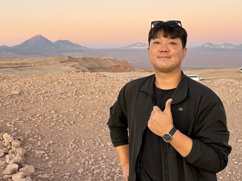 Ro Seungjun at the San Pedro de Atacama Desert, known as the driest desert in the world
