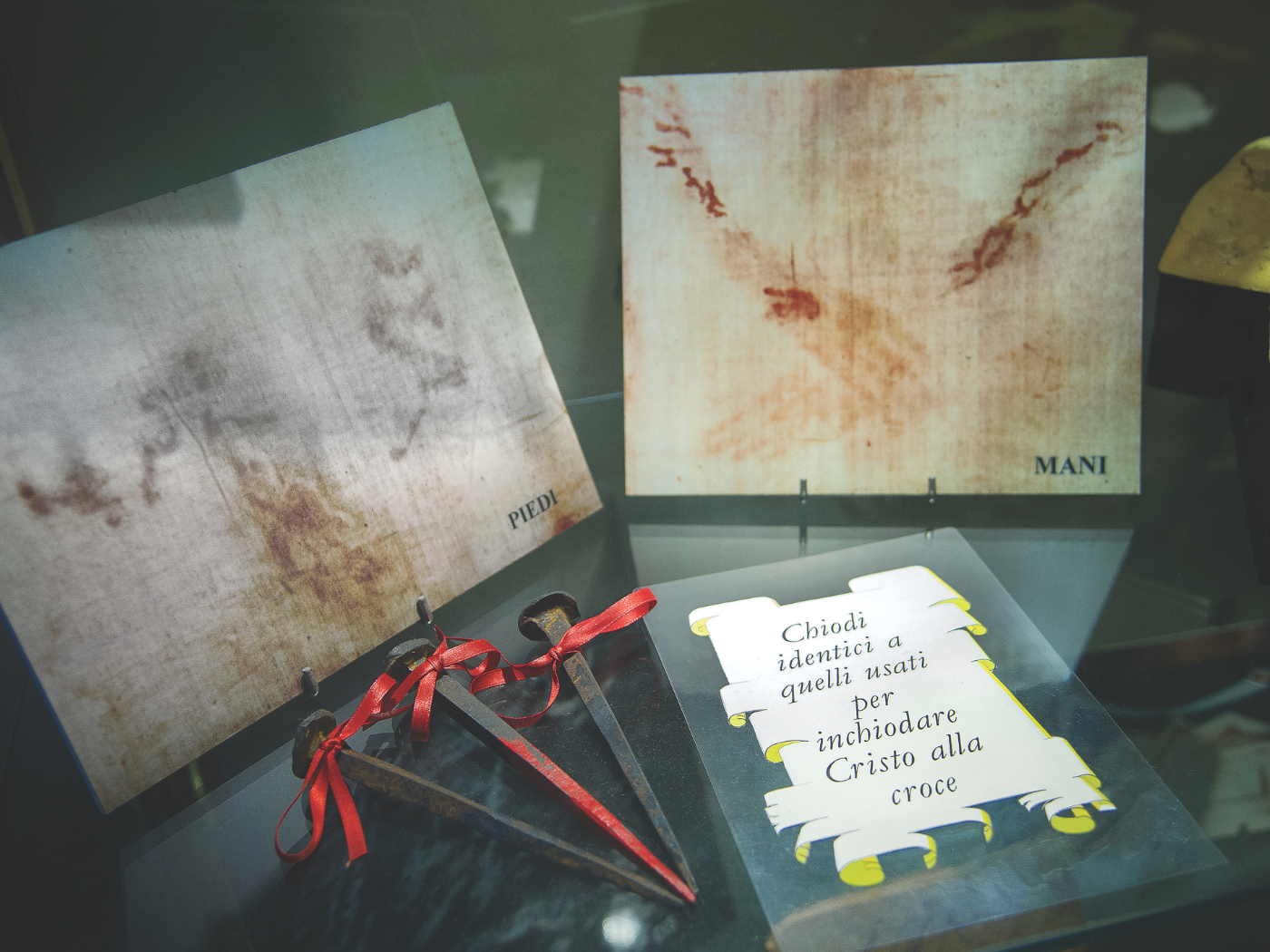 Examples of the type of nails used for those who were crucified