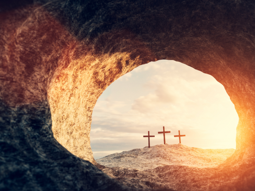 The resurrection of Jesus. Image credit: Canva.com